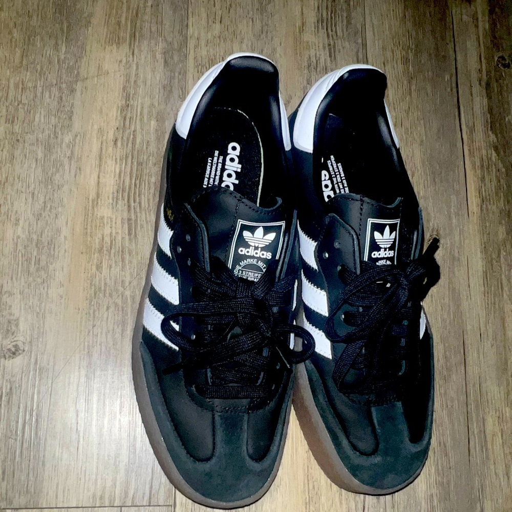 adidas Black and White Samba Sneakers